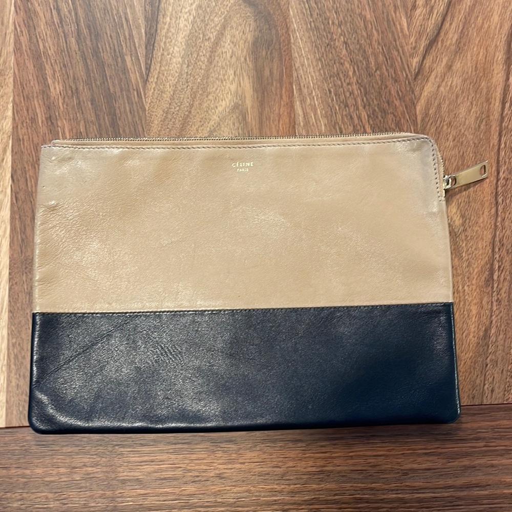 Celine bicolor clutch